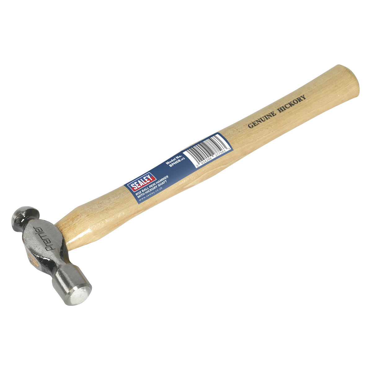 Sealey 8oz Ball Pein Hammer with Hickory Shaft BPH08