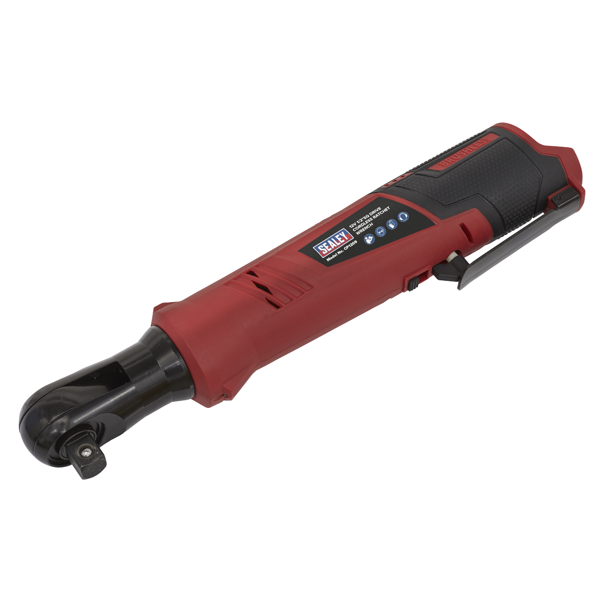 Sealey 12V SV12 Series 1/2"Sq Drive Cordless Ratchet Wrench Kit - 2 Batteries CP1209KIT