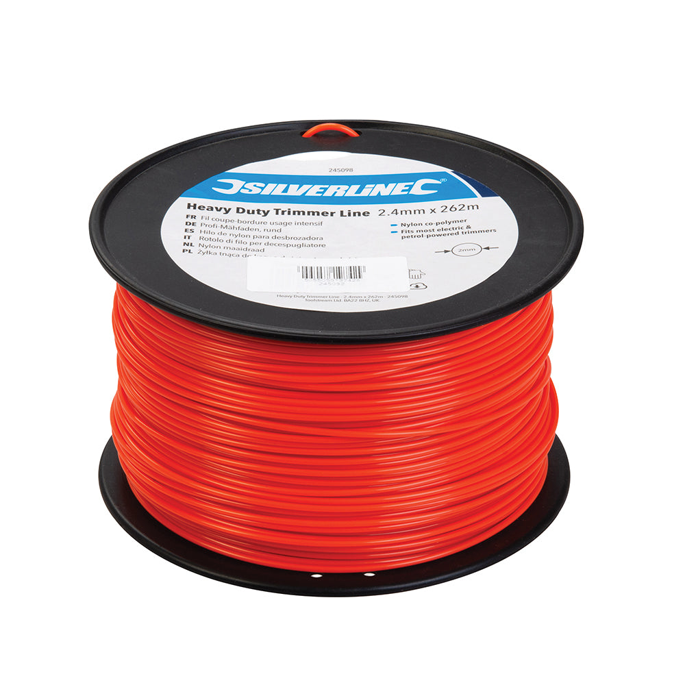 Silverline Heavy Duty Trimmer Line 2.4mm x 262m