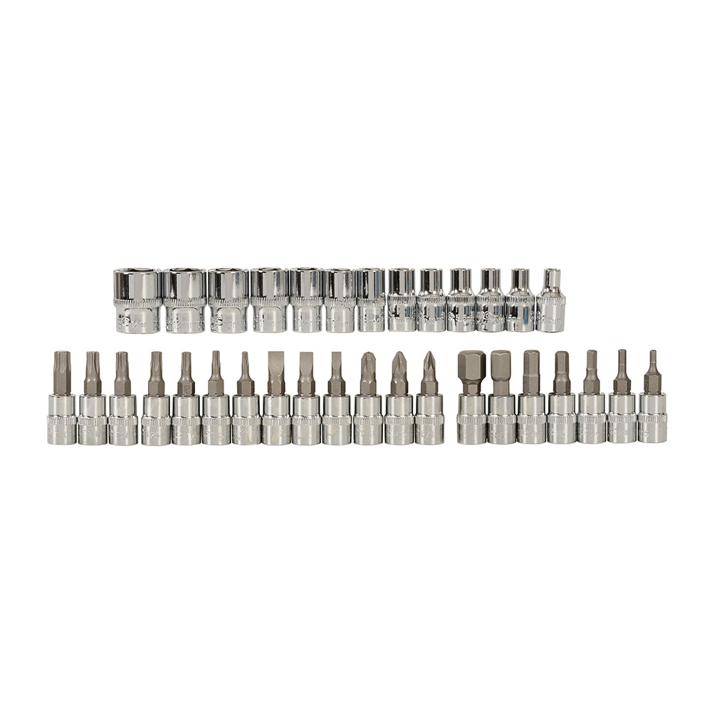 Silverline Socket Wrench Set 1/4" Drive Metric 38pce 38pce