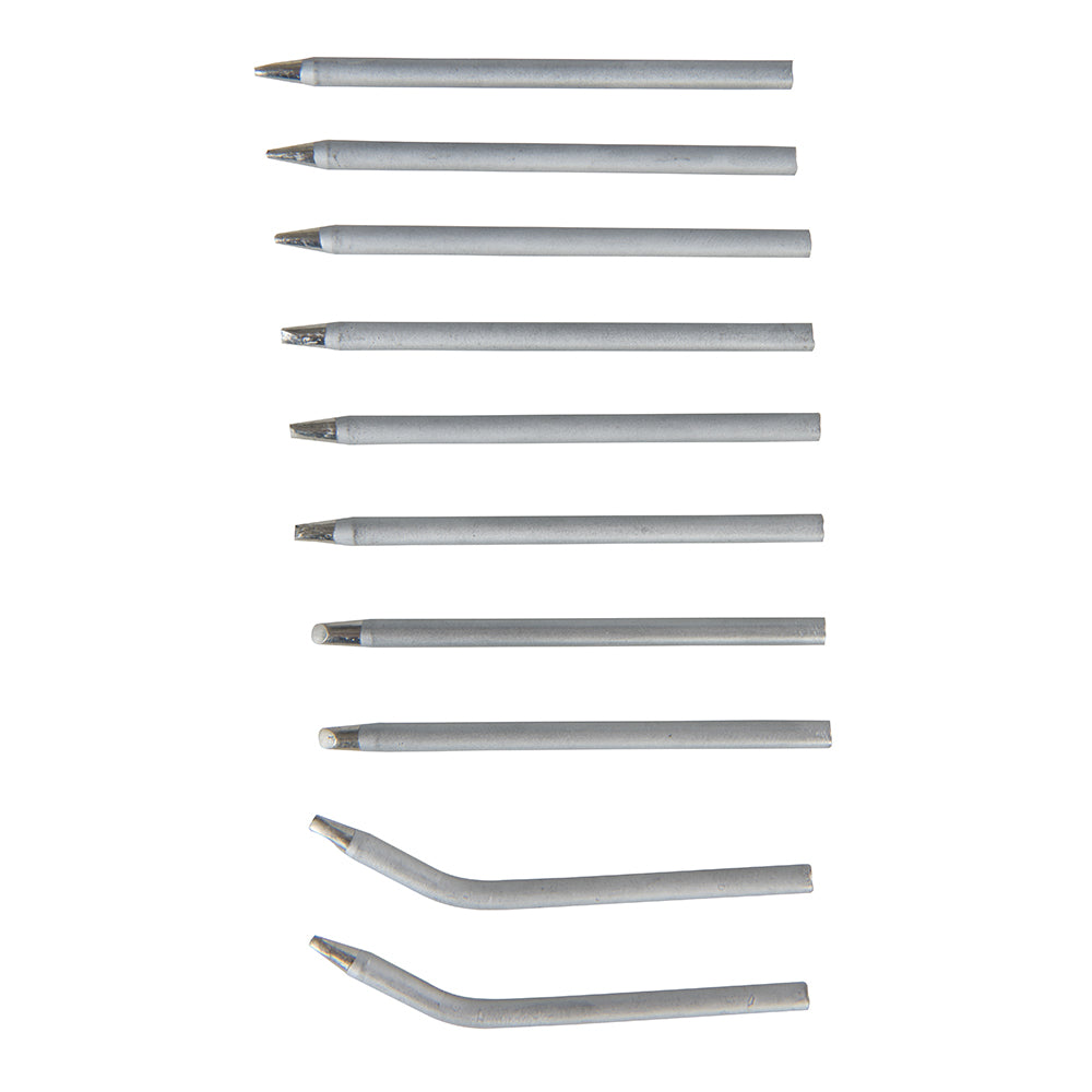 Silverline Soldering Iron Tips Set 10pce 40W