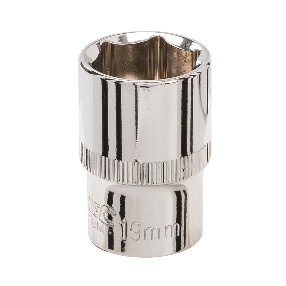 Silverline Socket 1/2" Drive 6pt Metric 19mm