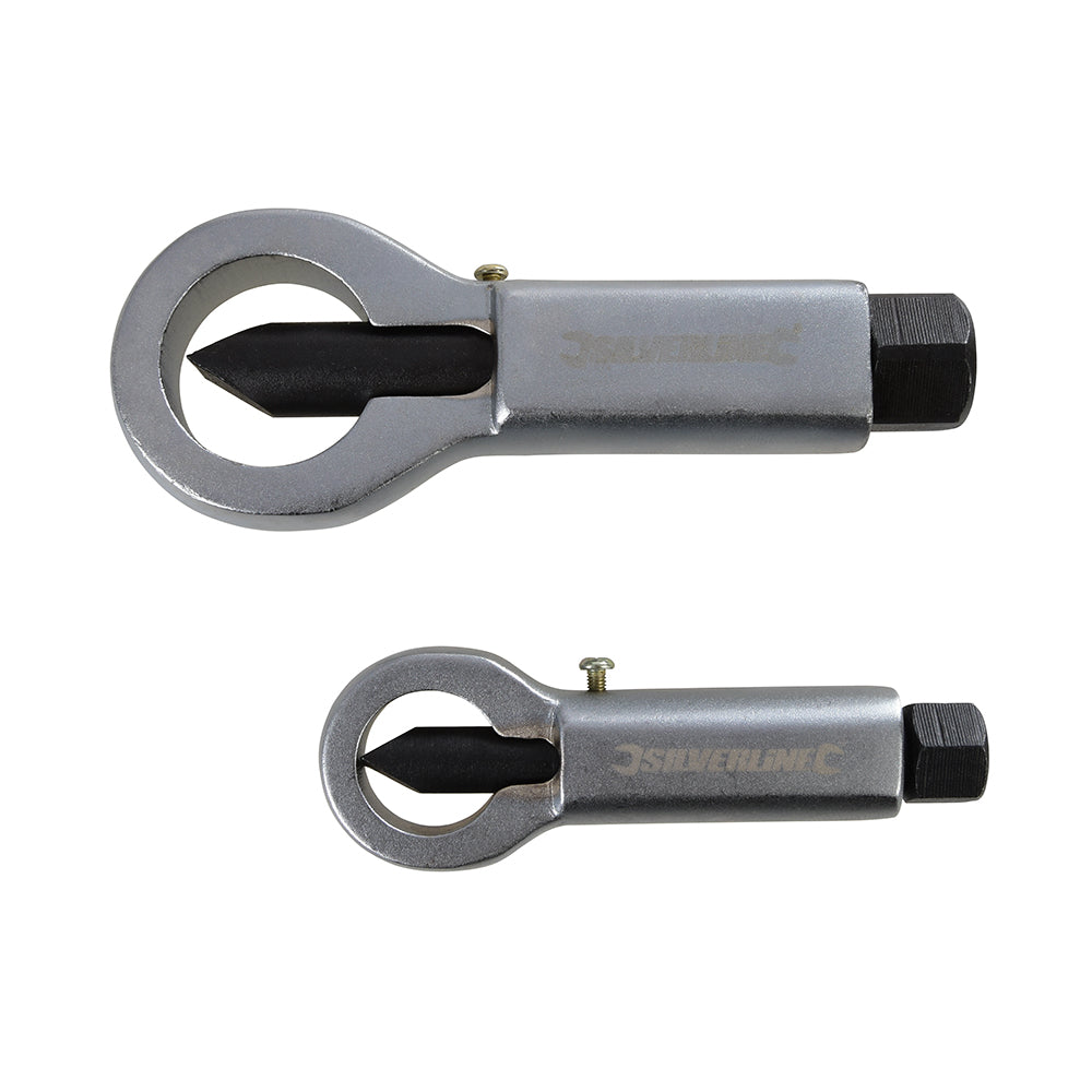 Silverline Nut Splitter Set 2pce 2 - 15mm & 15 - 22mm