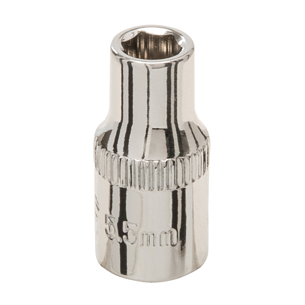 Silverline Socket 1/4" Drive 6pt Metric 5.5mm