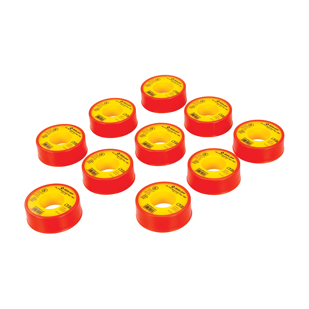 Dickie Dyer Gas PTFE Thread Seal Tape 10pk 12mm x 5m