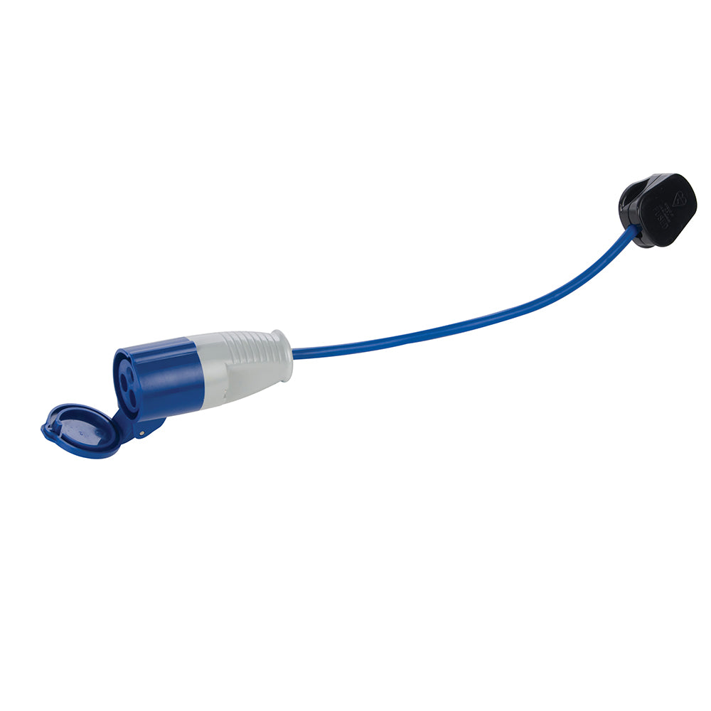 Powermaster 13A-16A Fly Lead Converter 13A Plug to 16A Socket