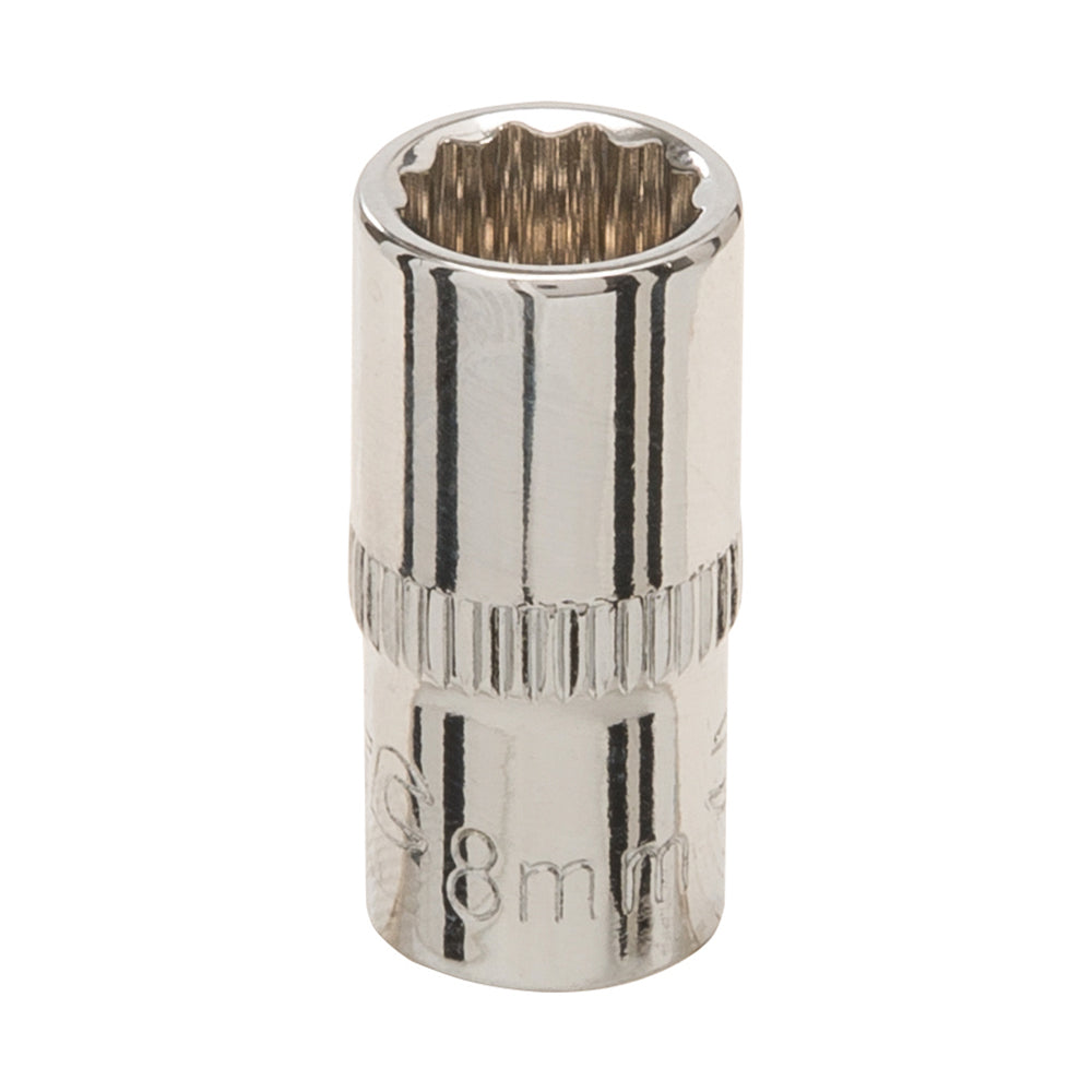 Silverline Socket 1/4" Drive 12pt Metric 8mm