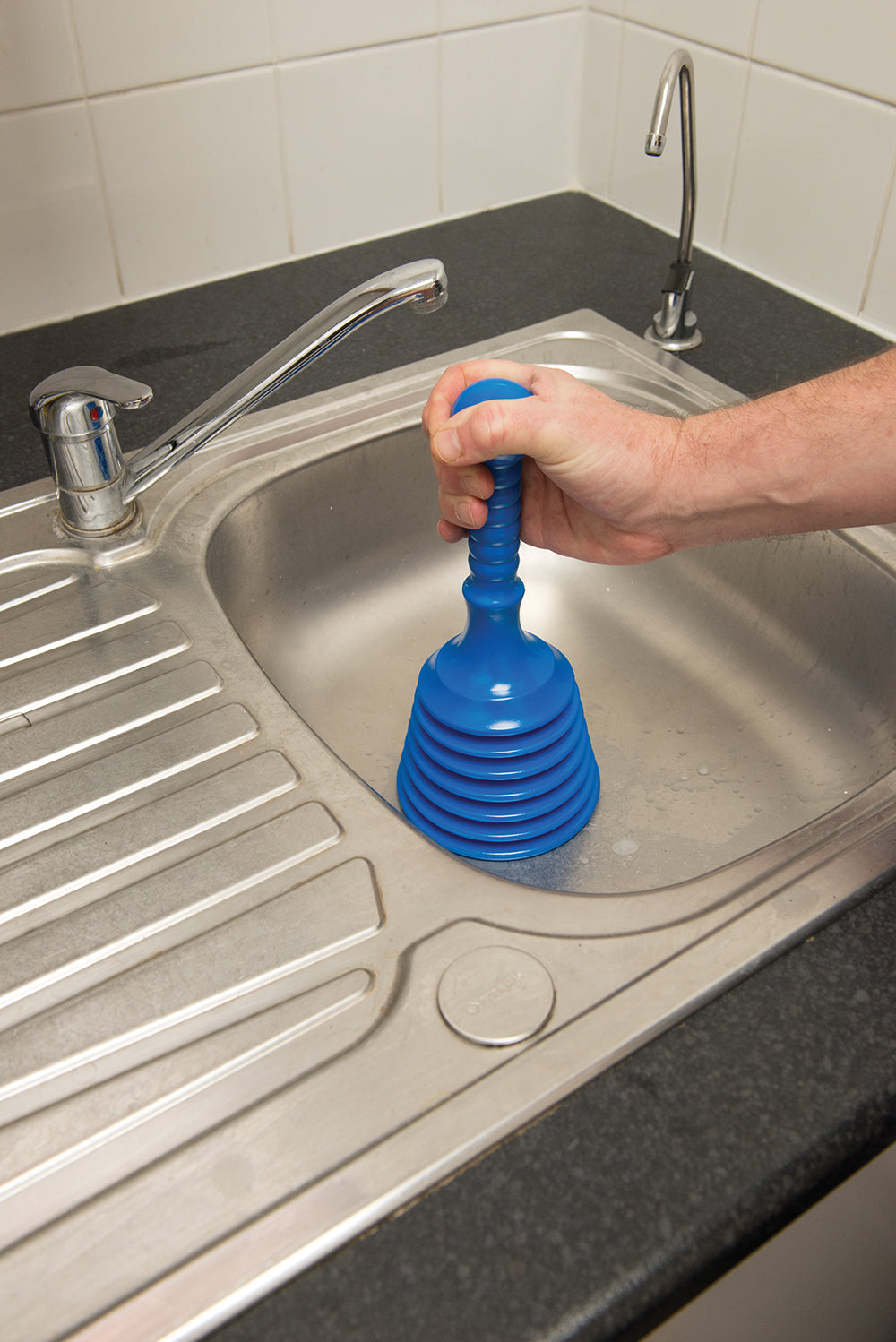 Silverline Sink Plunger 130 x 310mm