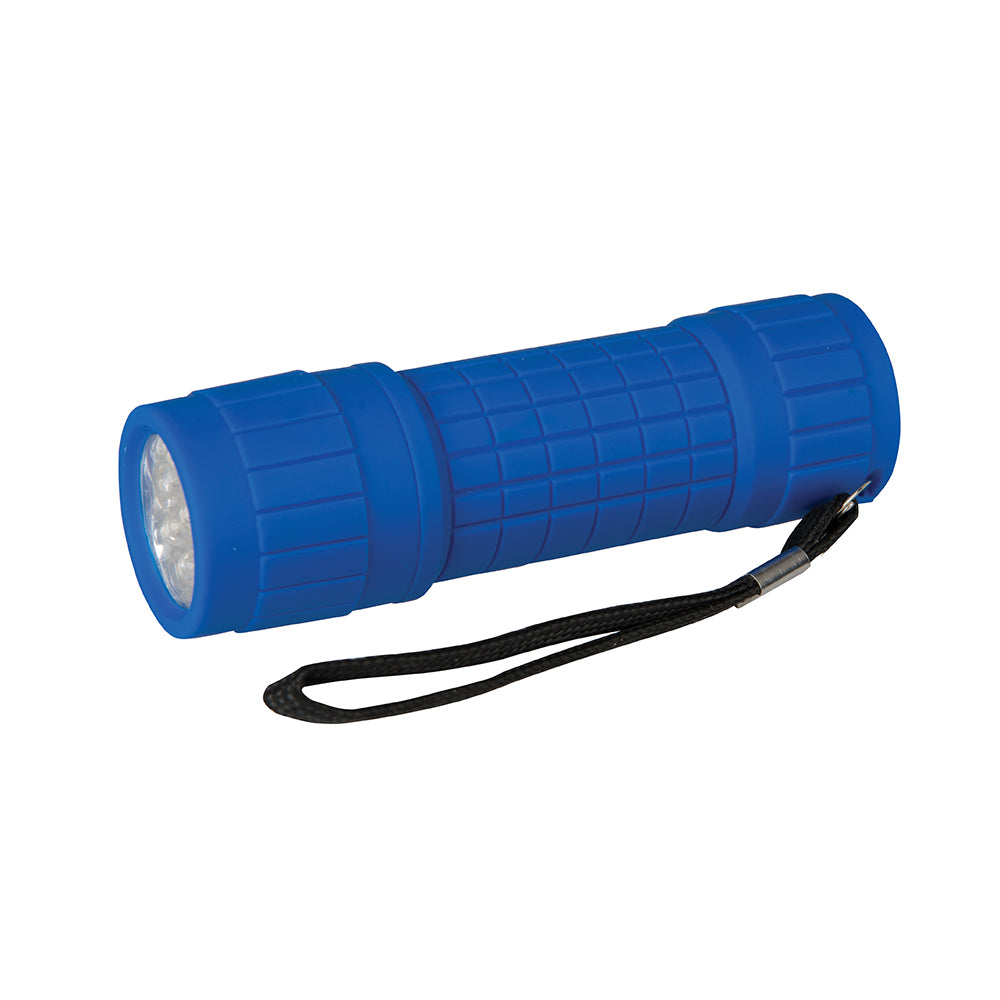 Silverline LED Soft-Grip Torch 9 LED