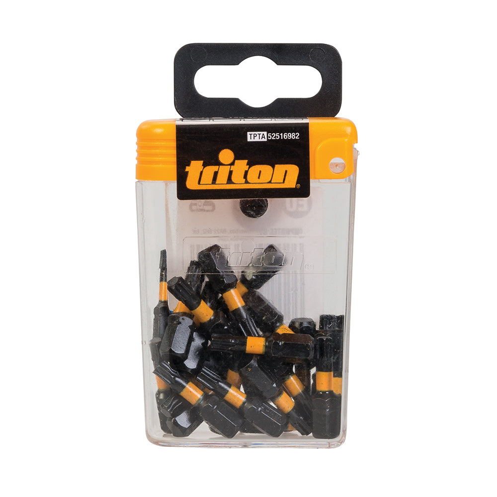 Triton T25 Screwdriver Impact Bit 25pk T25 25mm