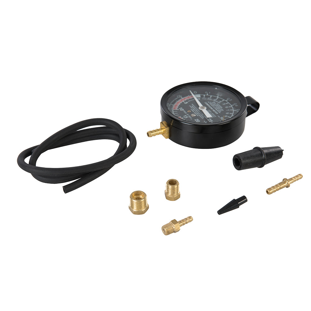 Silverline Vacuum & Fuel Pump Pressure Test Gauge 0 - 10psig / 0 - 25Hg