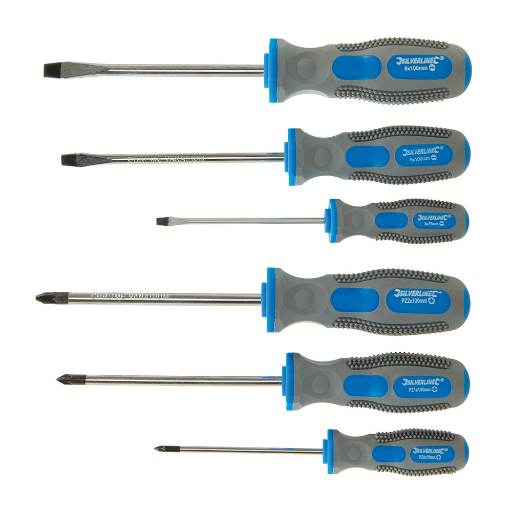Silverline General Purpose Screwdriver Set 6pce 6pce