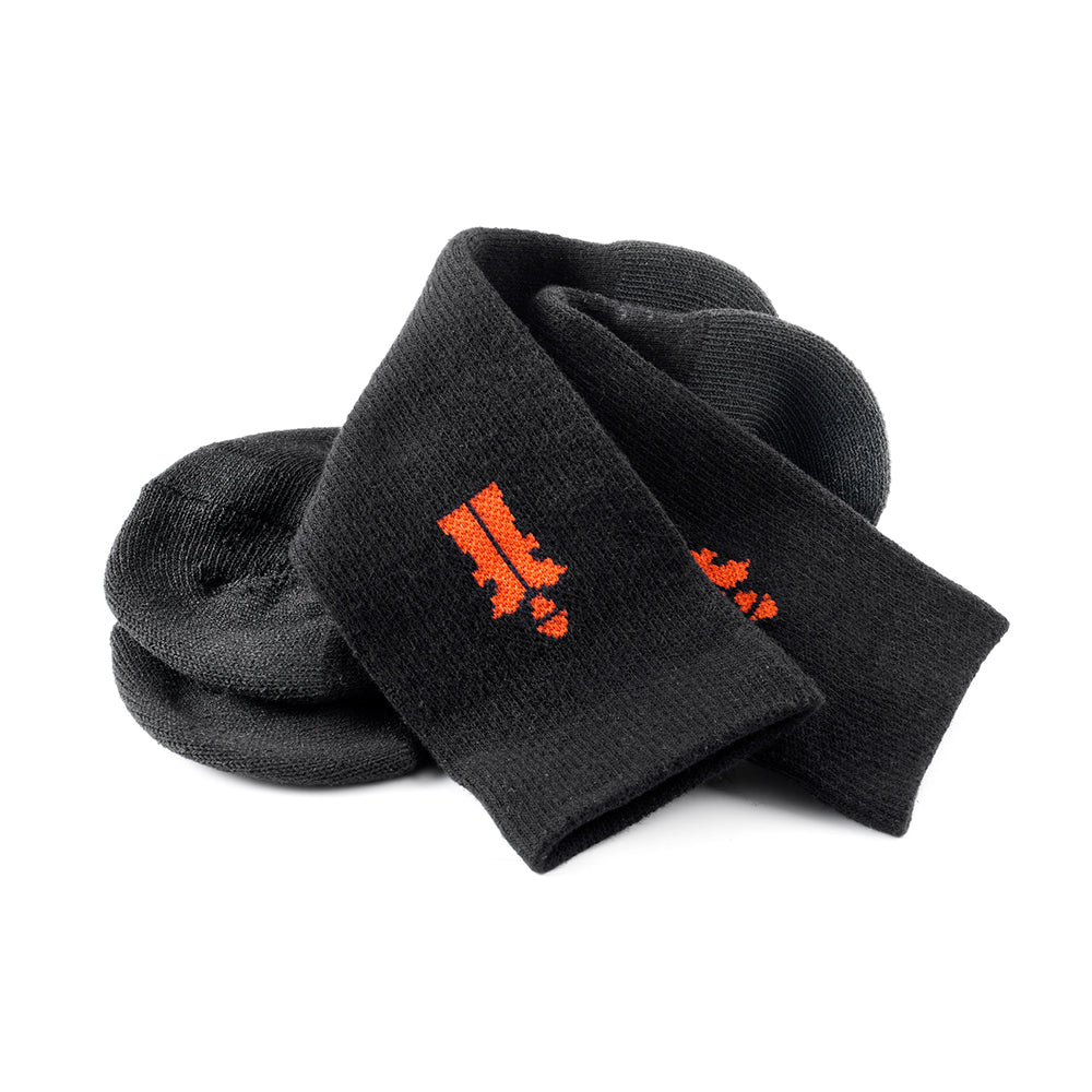 Scruffs Worker Socks Black 3pk Size 3 - 6.5 / 36 - 40