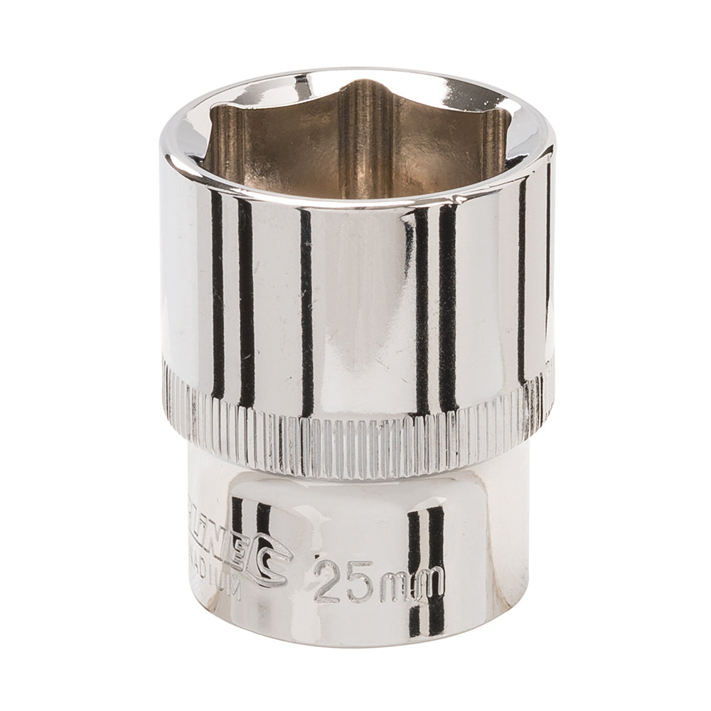 Silverline Socket 1/2" Drive 6pt Metric 25mm