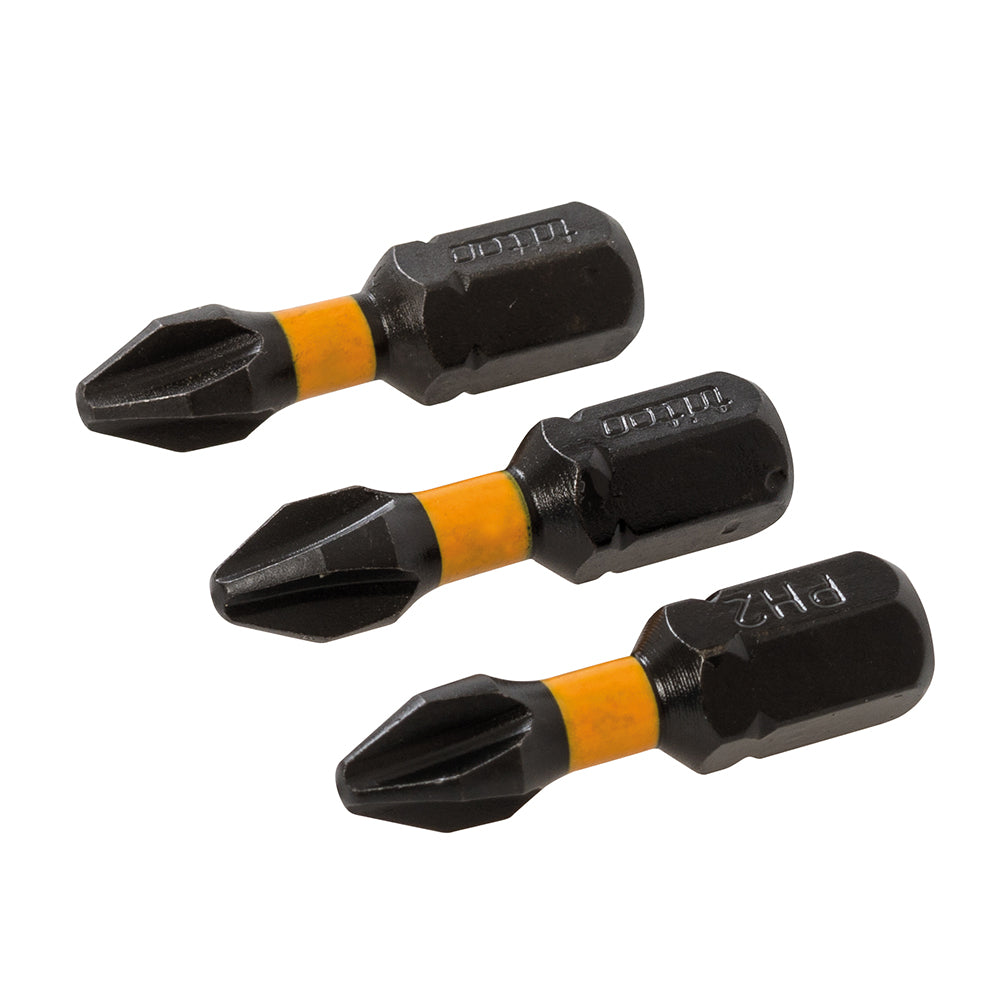 Triton Phillips Screwdriver Impact Bit 3pk PH2 25mm