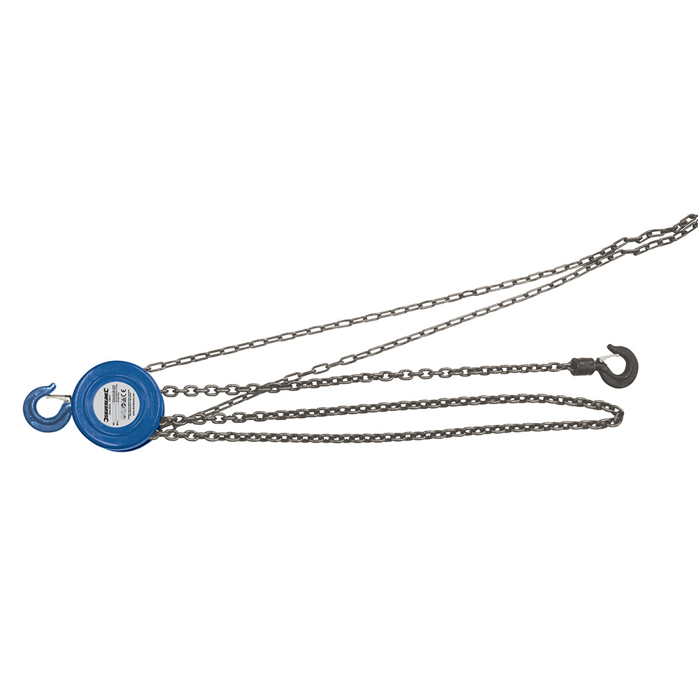 Silverline Chain Block 5000kg / 3m Lift Height