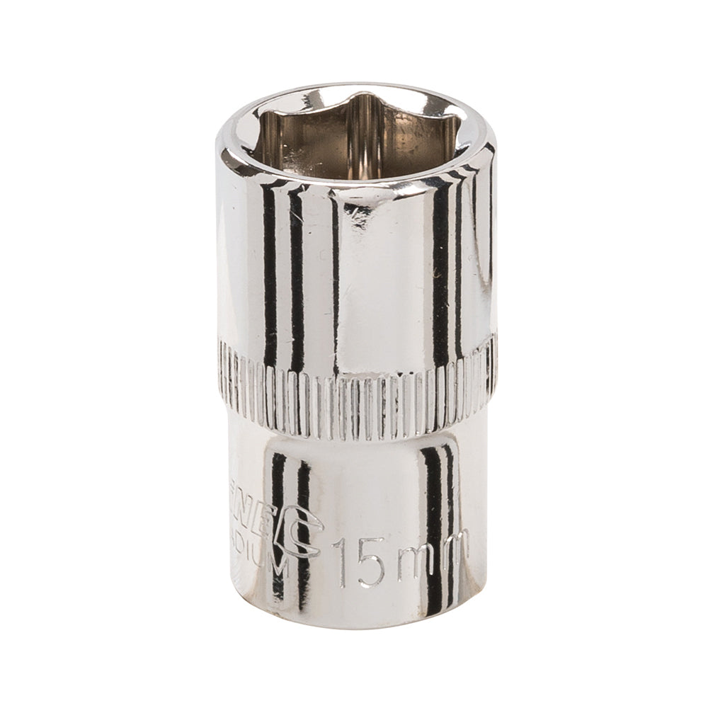 Silverline Socket 1/2" Drive 6pt Metric 15mm
