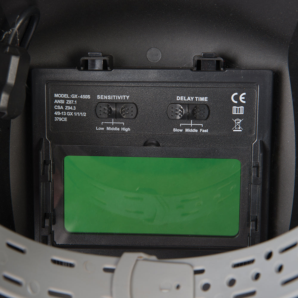 Silverline Welding Helmet Auto Darkening Variable & Grinding DIN 4/9-13EW & Grinding