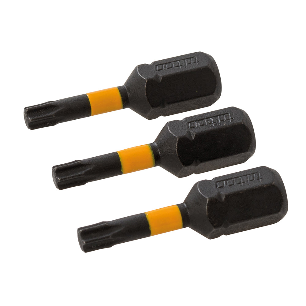 Triton T15 Screwdriver Impact Bit 3pk T15 25mm