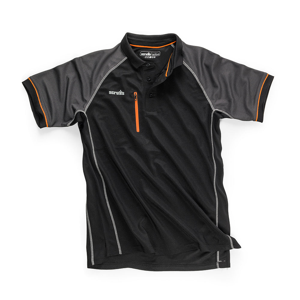 Scruffs Trade Active Polo Black XXL