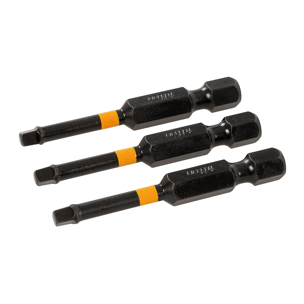 Triton Square Screwdriver Impact Bit 3pk R2 50mm