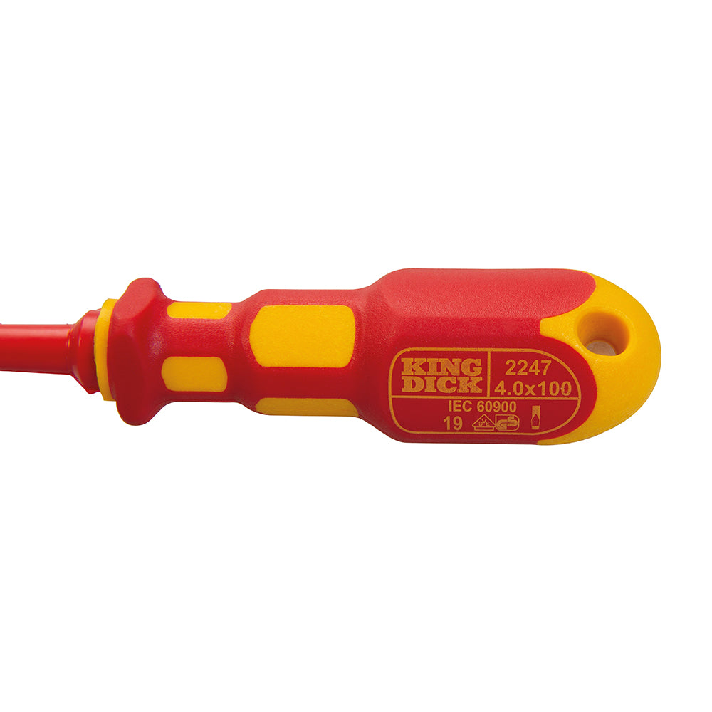 King Dick VDE Slotted Screwdriver 4 x 100mm