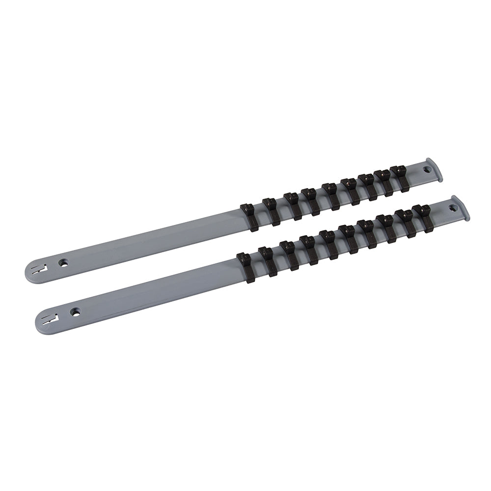 Silverline Socket Storage Rail Set 2pce 1/4"