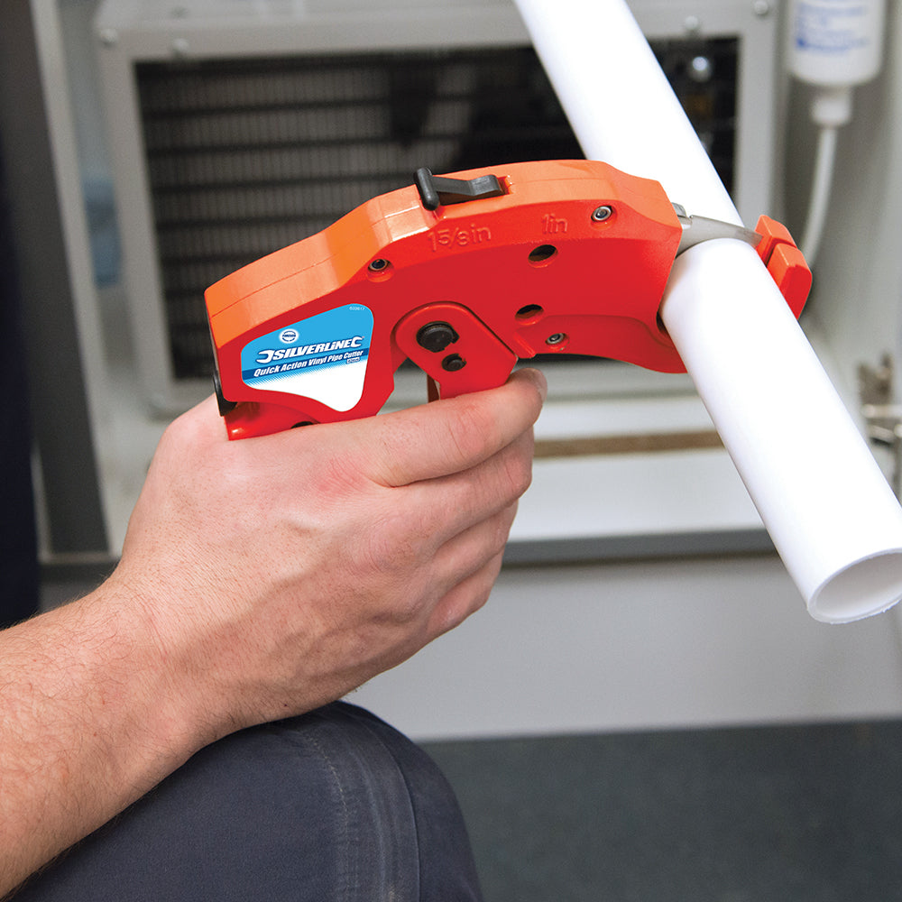 Silverline Quick-Action Plastic Pipe Cutter 42mm