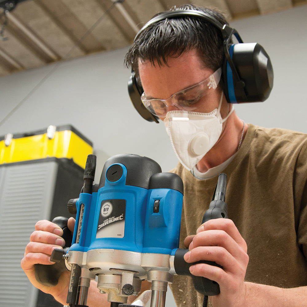 Silverline Premium Folding Ear Defenders SNR 33dB H=34dB M=31dB L=24dB