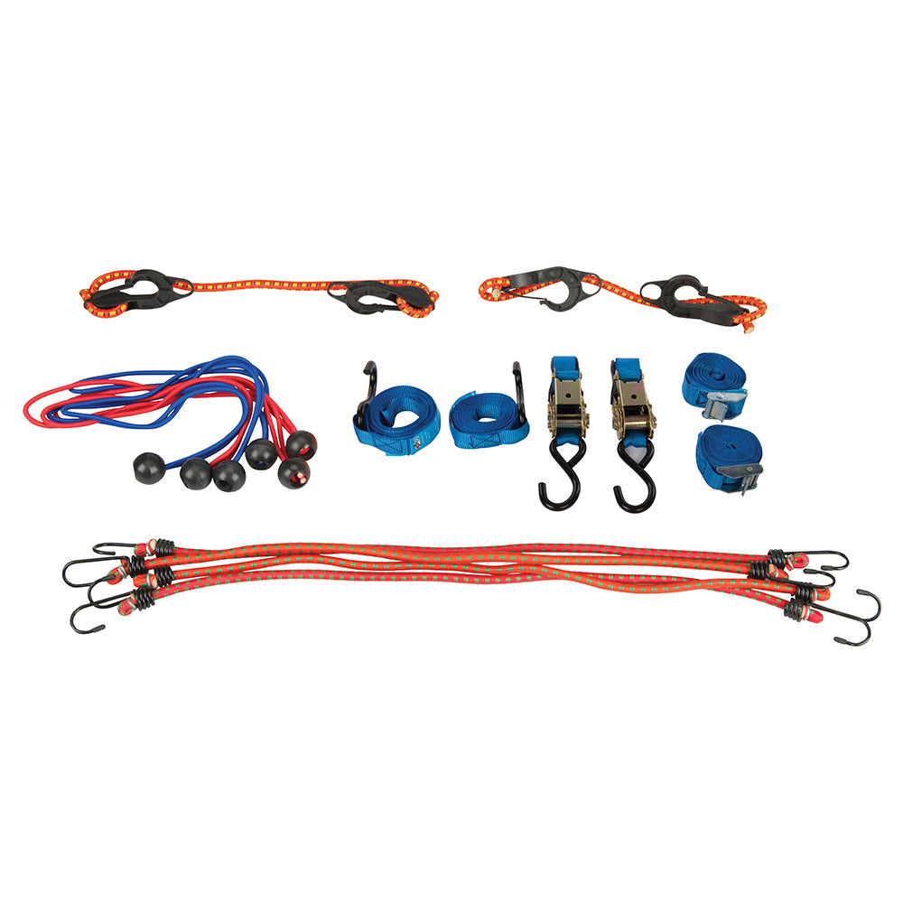 Silverline Tie Down & Bungee Strap Set 16pce 16pce