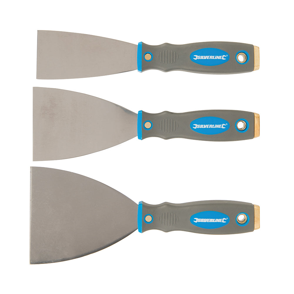 Silverline Expert Filler Knife Set 3pce 50, 75 & 100mm