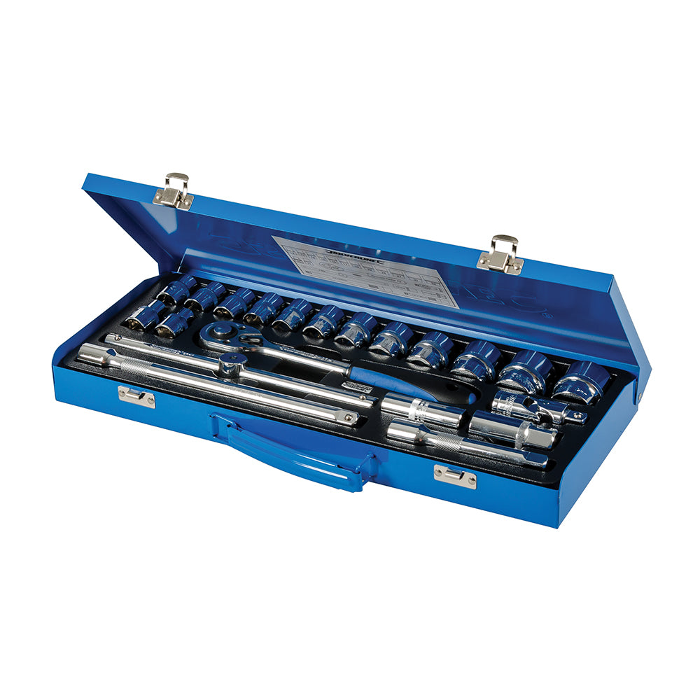 Silverline Socket Wrench Set 1/2" Drive Metric 21pce 21pce