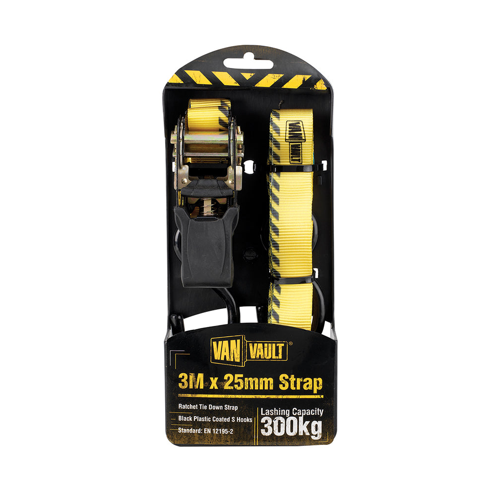 Van Vault Ratchet Strap 3m x 25mm