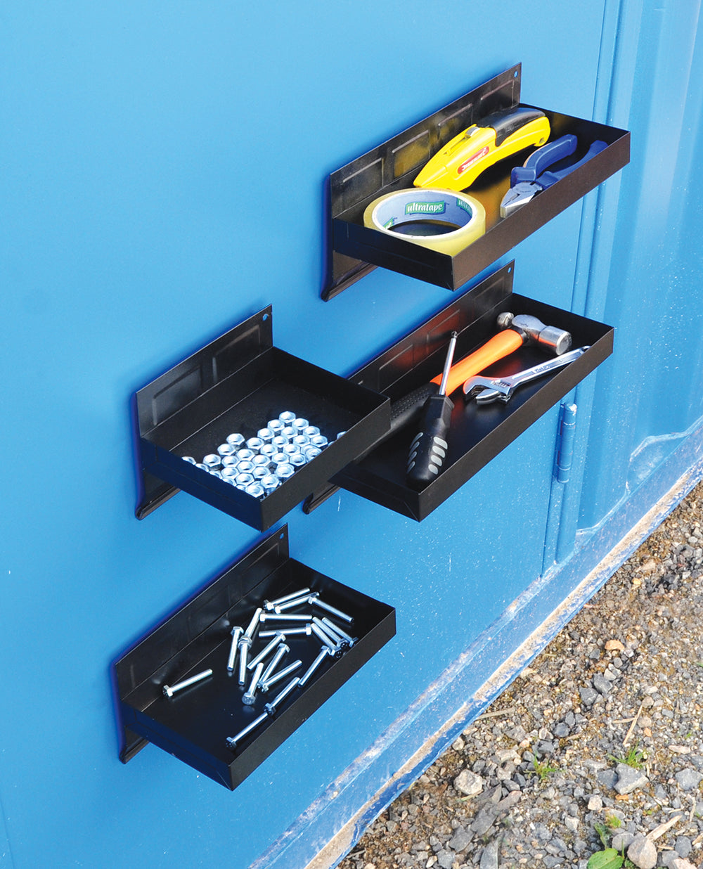Silverline Magnetic Tool Tray Set 4pce 150 - 310mm