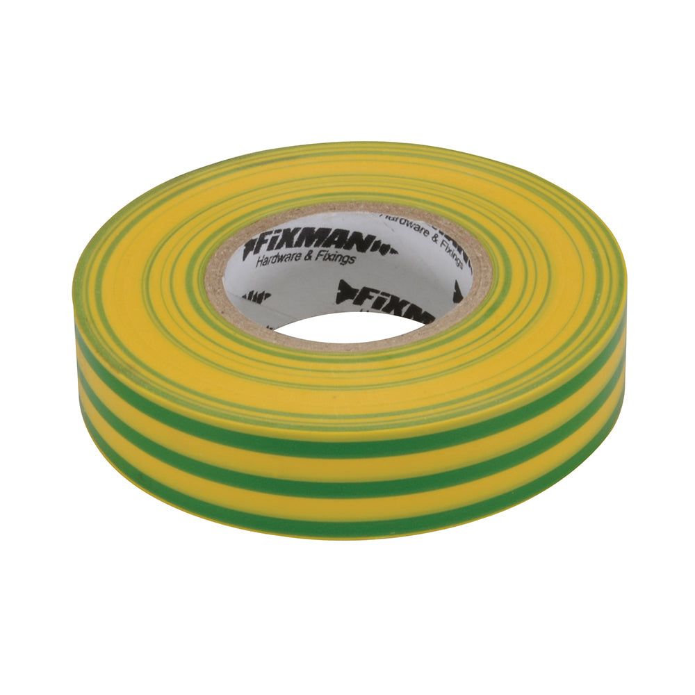 Fixman Insulation Tape 19mm x 33m Green/Yellow