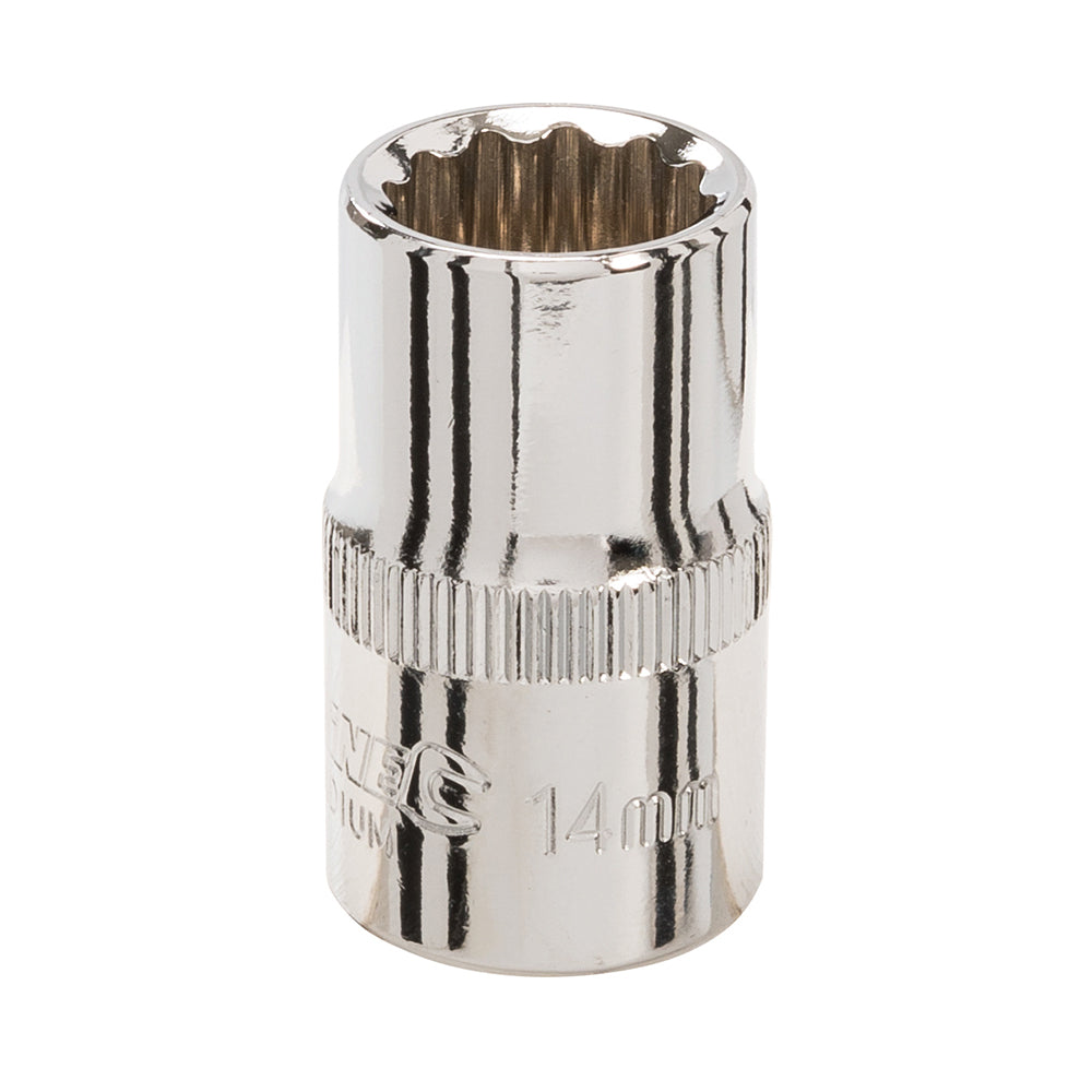 Silverline Socket 1/2" Drive 12pt Metric 14mm