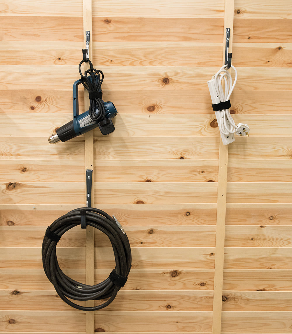 Fixman Hook & Loop Cable Ties 10pk 450mm Black