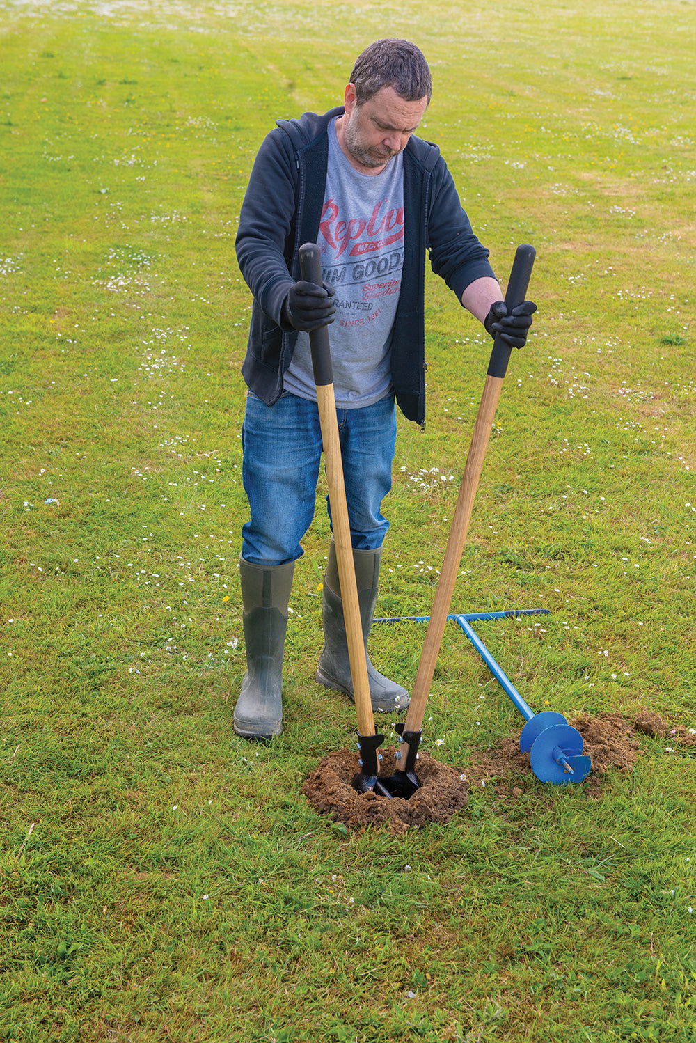 Silverline Heavy Duty Post Hole Digger 1500mm