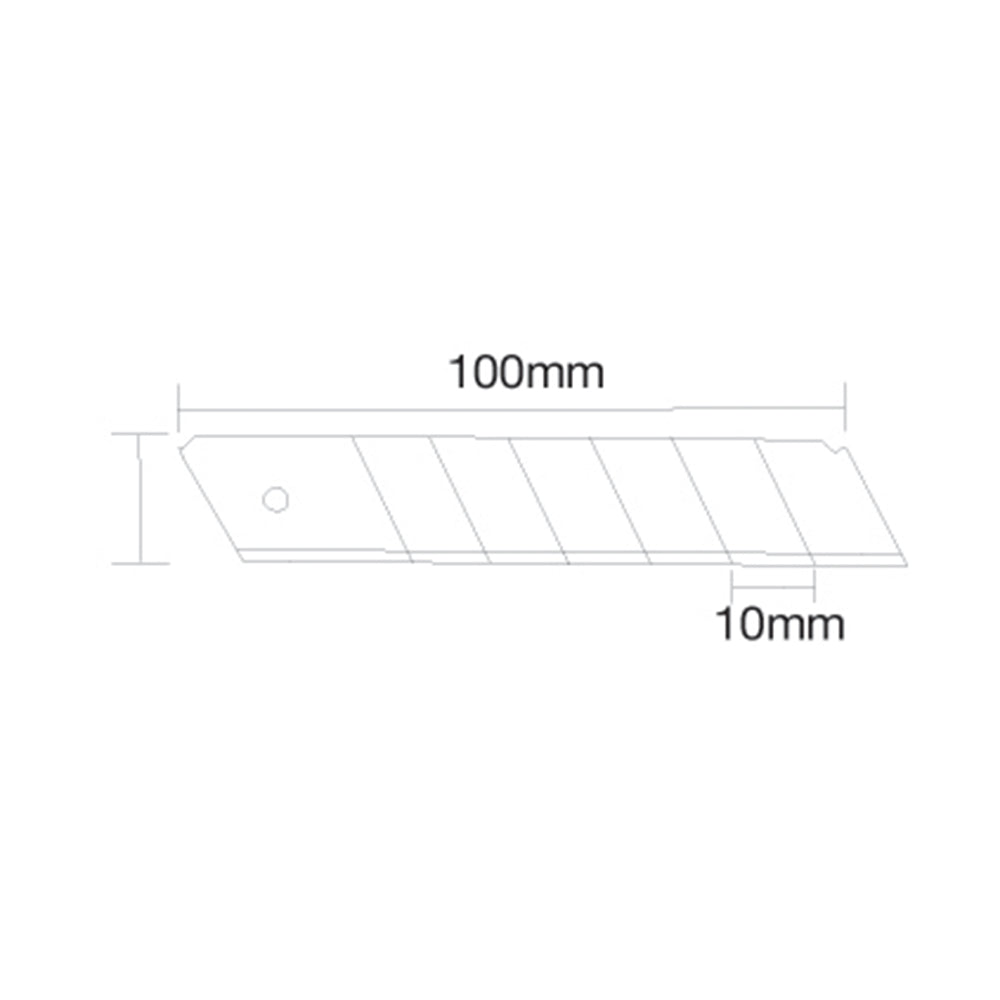 Silverline Snap-Off Blades 10pk 9mm