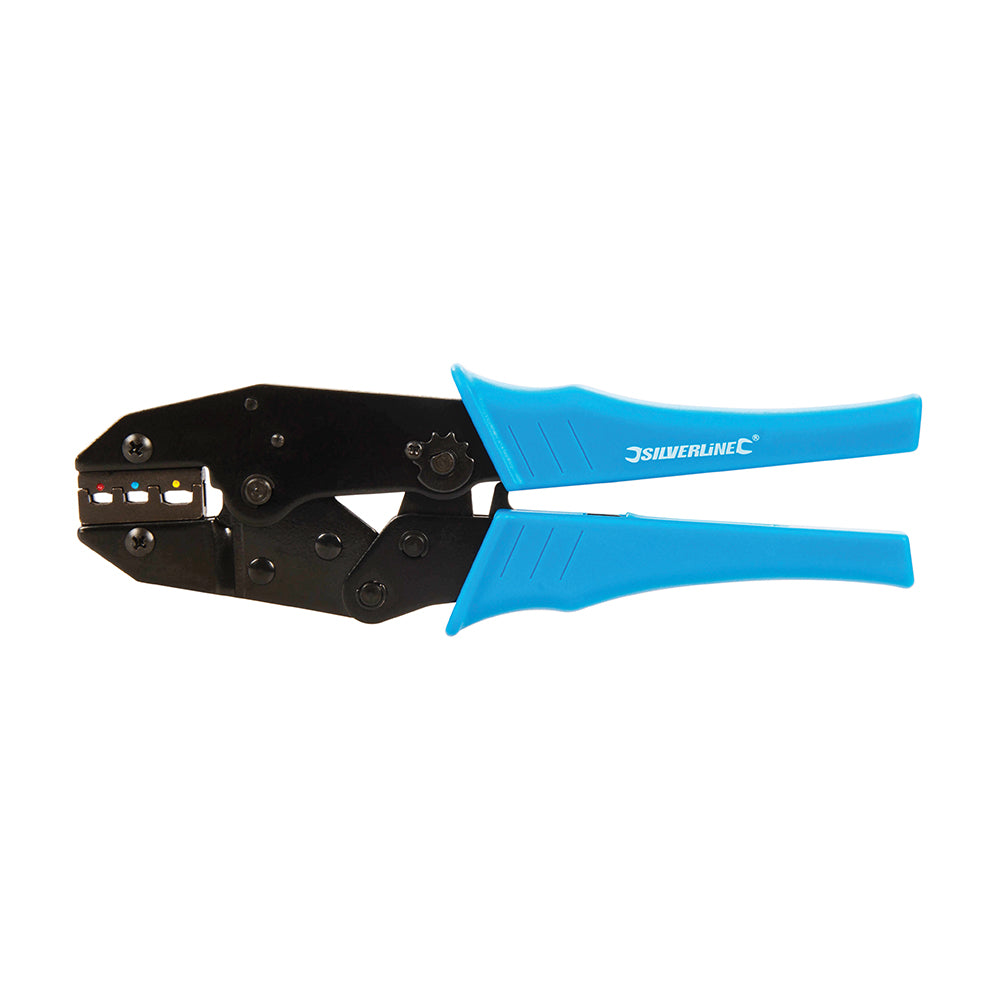 Silverline Expert Ratchet Crimping Tool 220mm