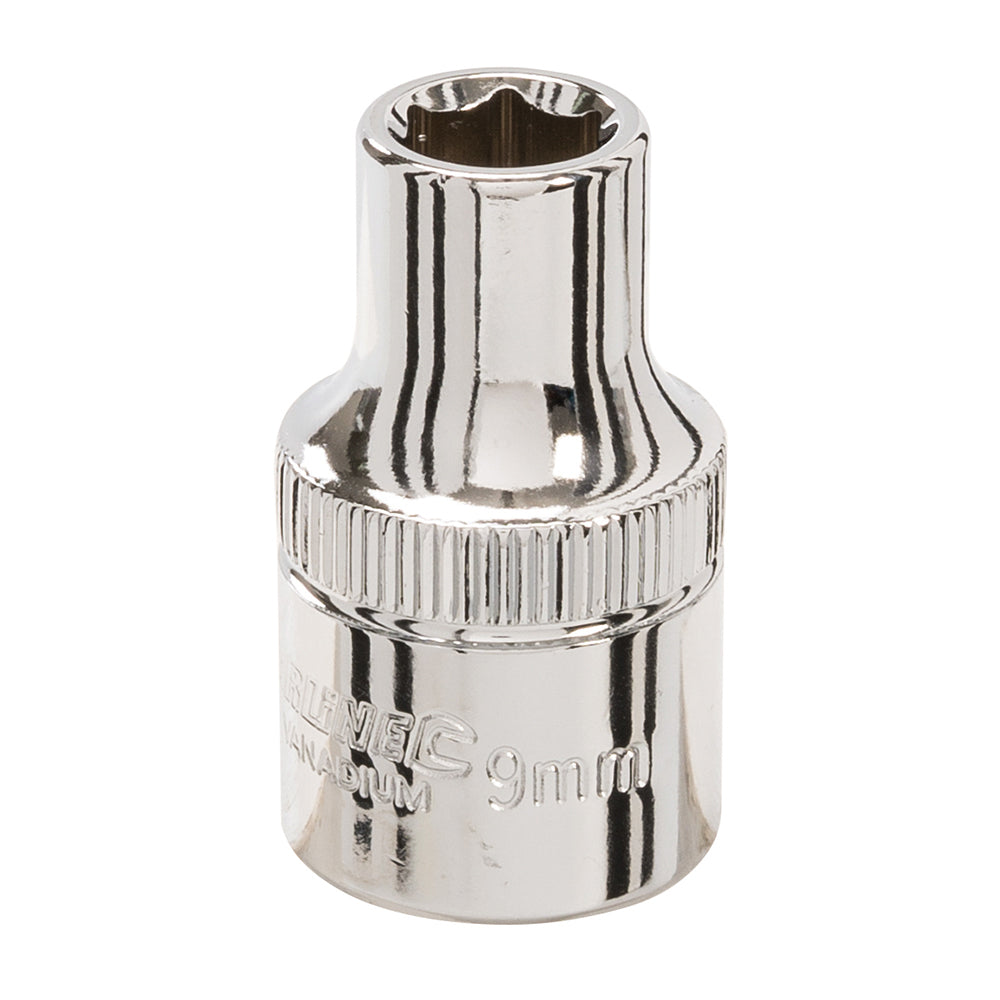 Silverline Socket 1/2" Drive 6pt Metric 9mm