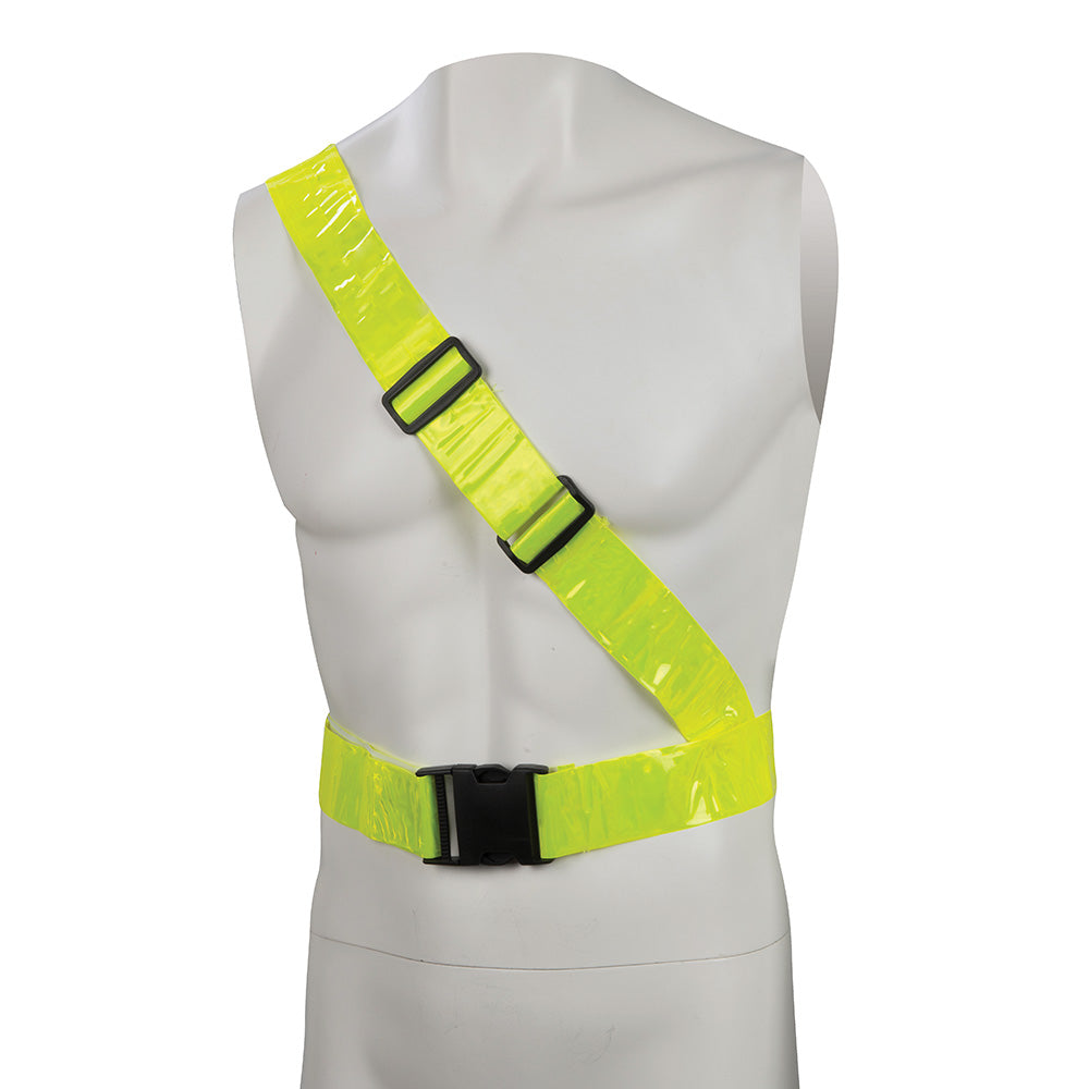 Silverline Hi-Vis Reflective Sash Belt PVC 78 - 108cm (30” - 43”)