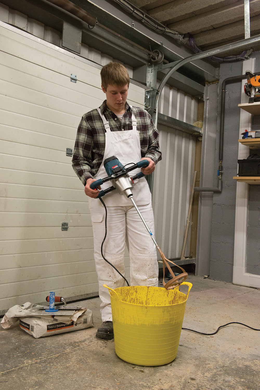 Silverline Mixing Paddle Zinc Plated 600 x 155mm