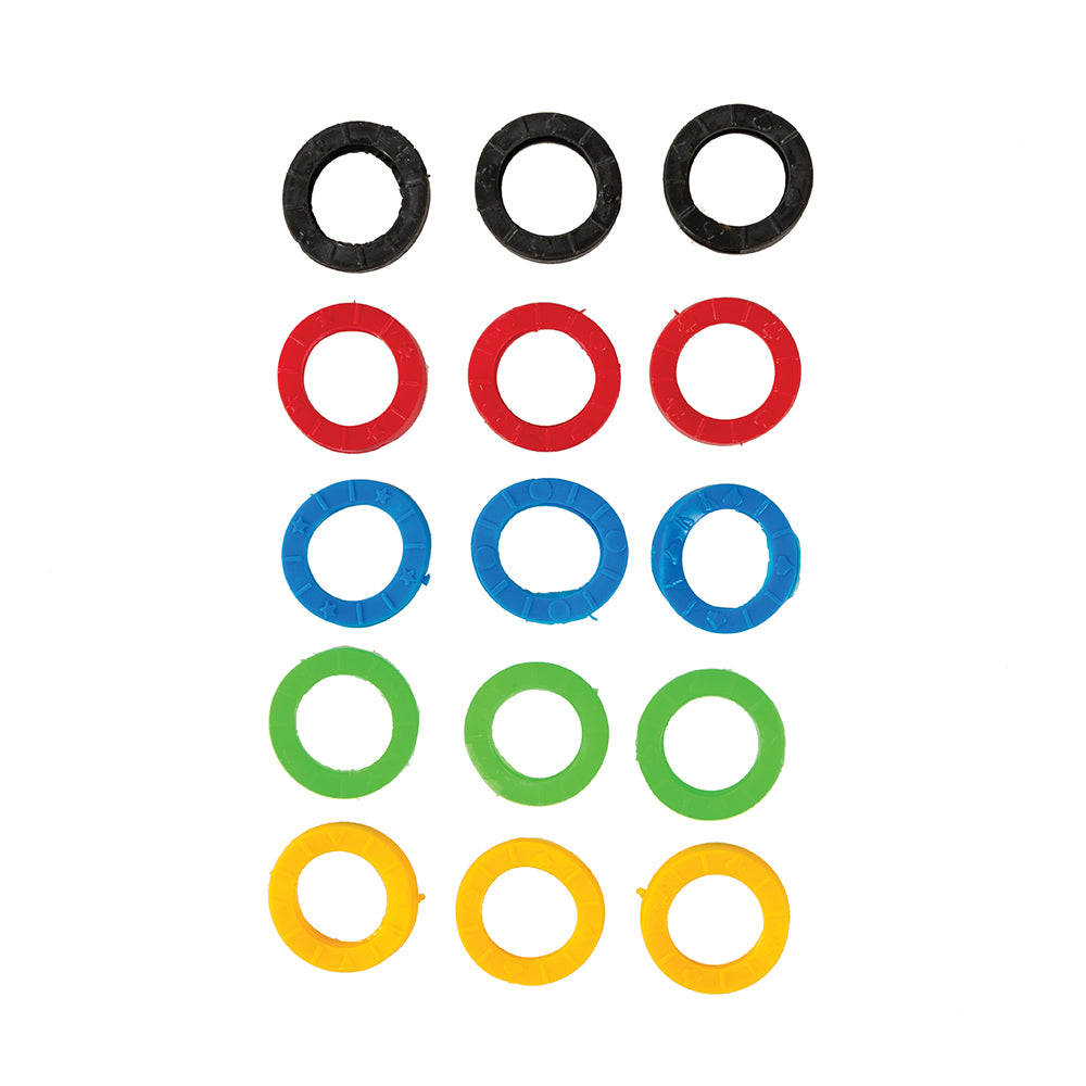 Silverline Coloured Plastic Key Covers 50pk 50pk