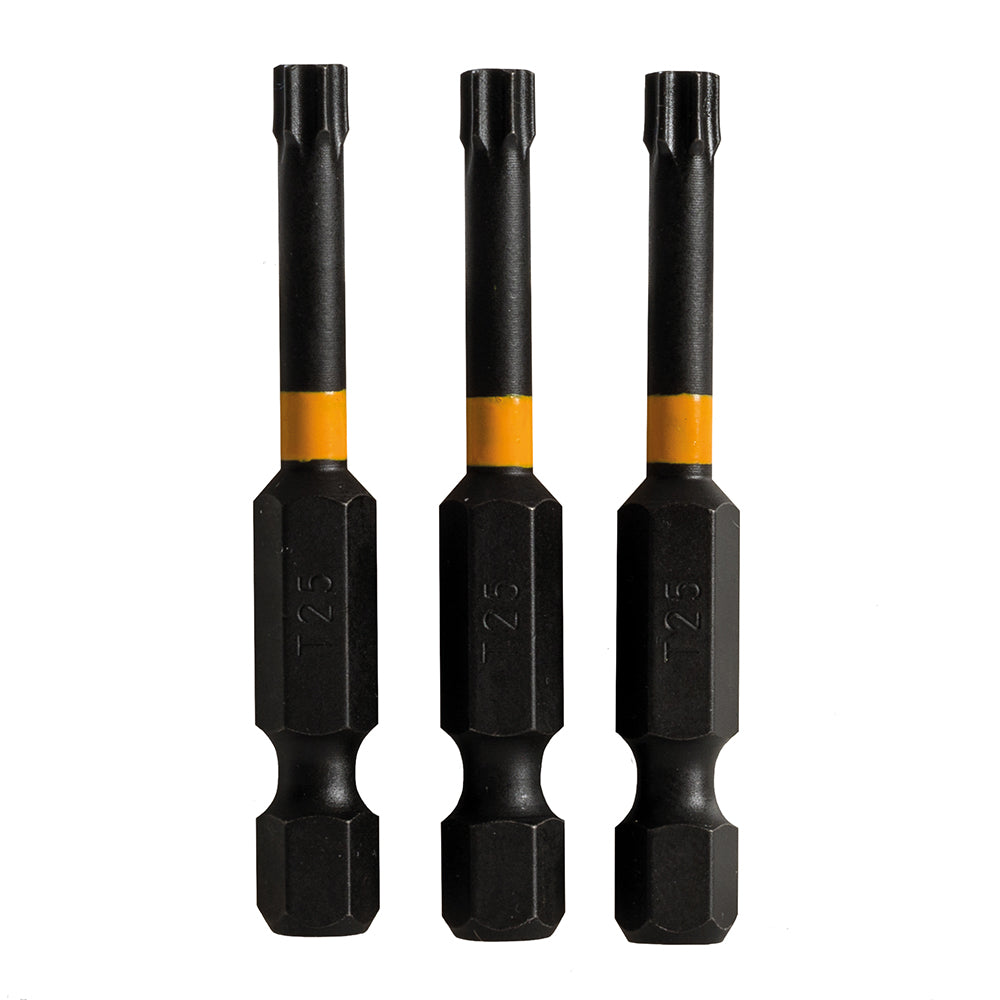 Triton T25 Screwdriver Impact Bit 3pk T25 50mm