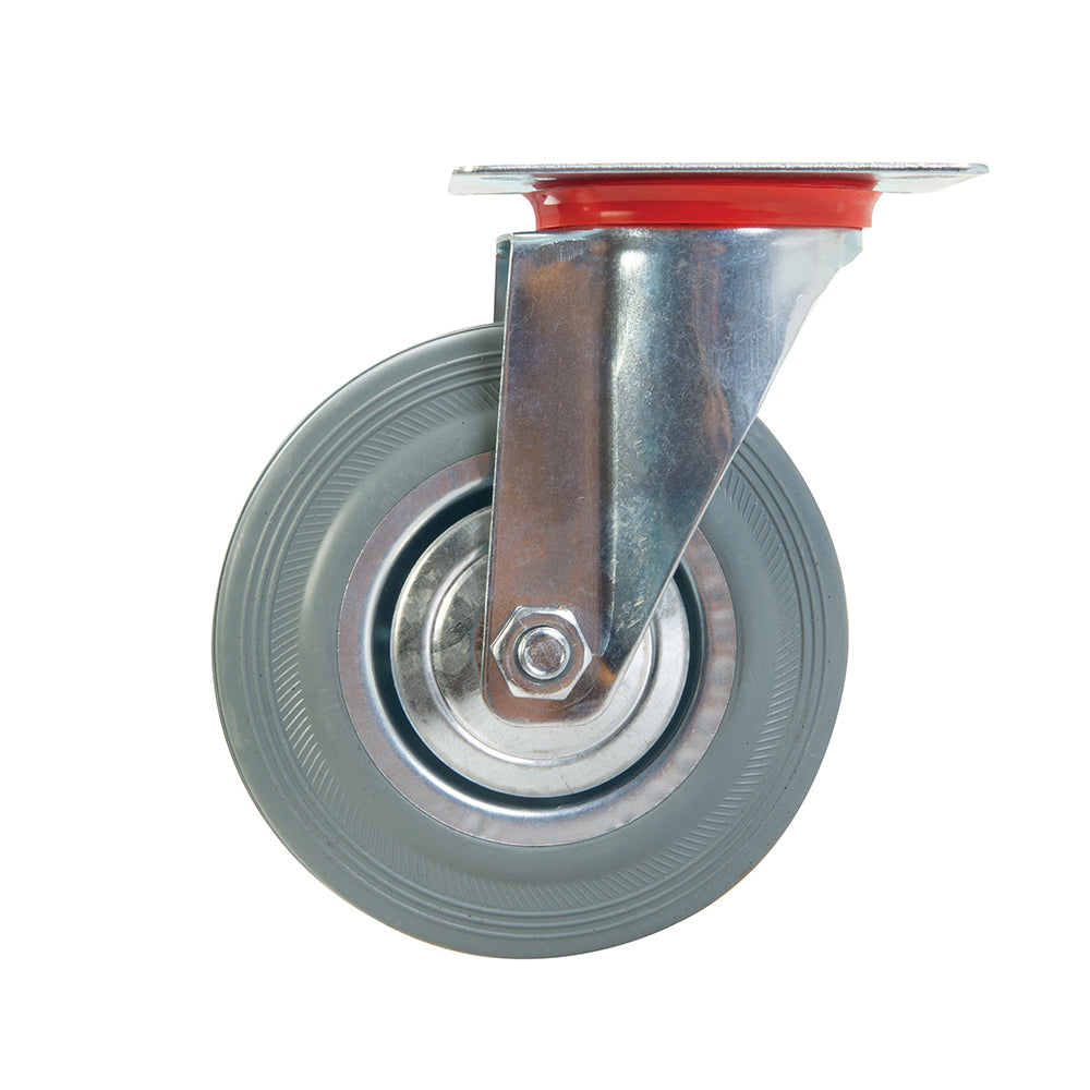 Fixman Swivel Rubber Castor 125mm 100kg