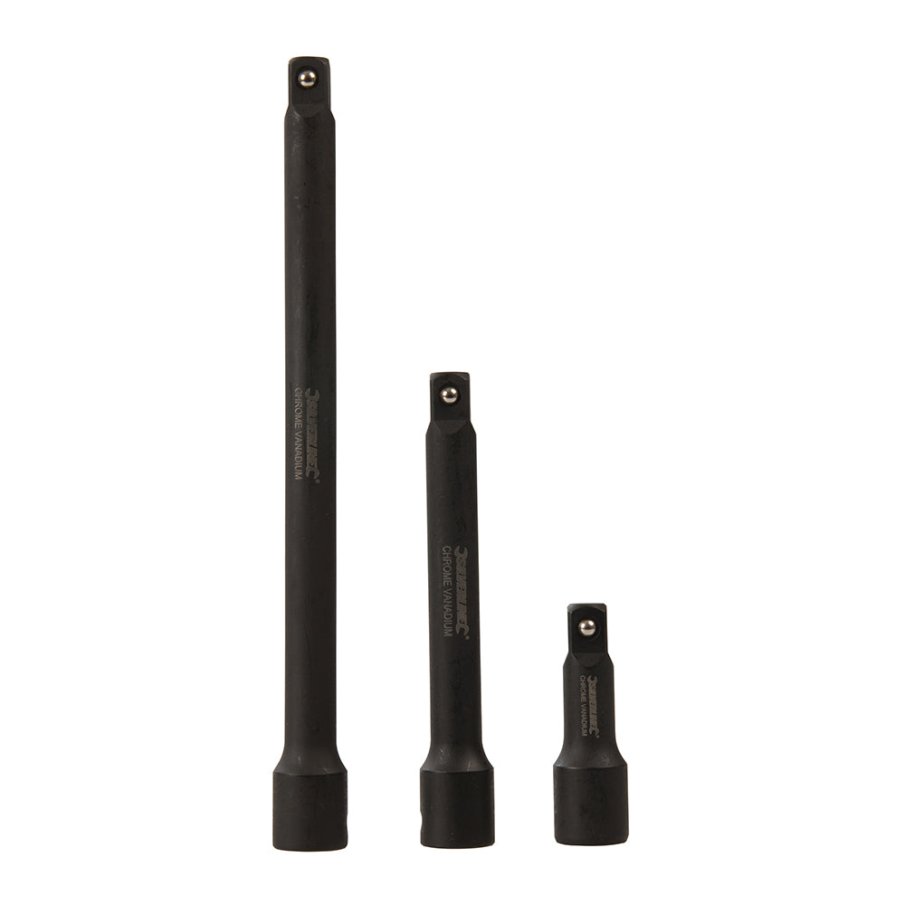 Silverline Impact Extension Bar Set 1/2" 3pce 75, 150 & 250mm
