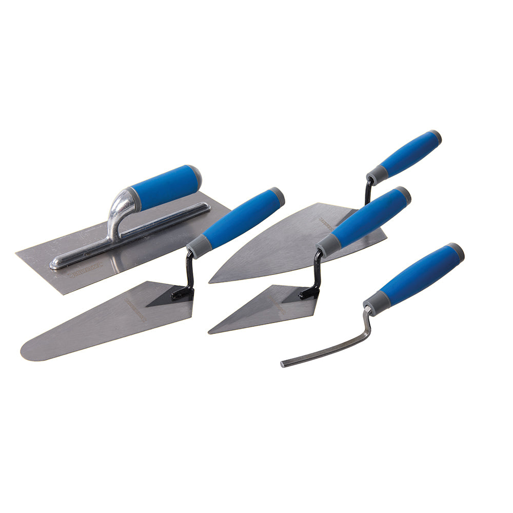 Silverline Soft-Grip Trade Trowel Set 5pce 5pce