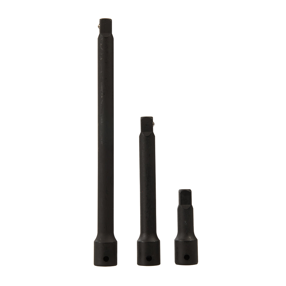 Silverline Impact Extension Bar Set 1/2" 3pce 75, 150 & 250mm