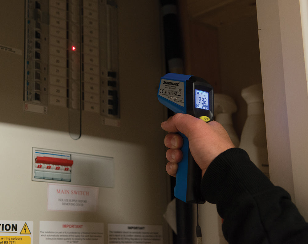 Silverline Laser Infrared Thermometer -38°C to +520°C